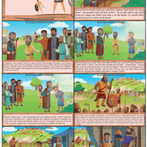 Card Bíblico: Davi e Golias